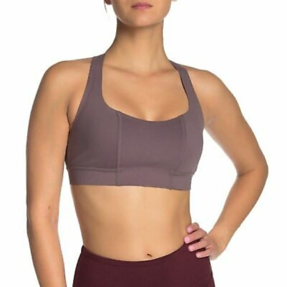 NWOT Free People Movement Kalamata Brown/Tan Blaze Sports Bra - Size: XS